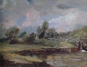 John Constable Flatford Lock 1810-12 china oil painting reproduction